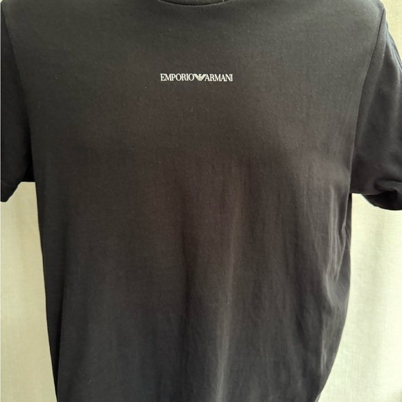 Emporio Armani Black Tee for Men - Picture 1 of 5